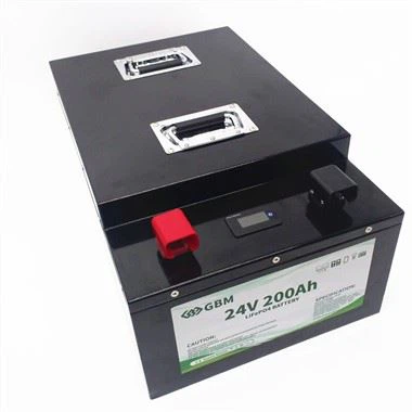 La produzione in fabbrica classifica una batteria 5KWh 5.376Wh 24v 200ah Lifepo4 per lo stoccaggio di energia dell'UPS dell'automobile di campeggio